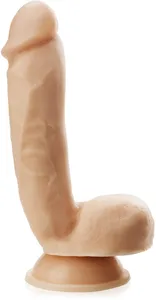 Dorodne dildo na przyssawce realistyczny aksamitny penis - 72005329