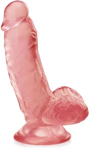 Realistyczne dildo na przyssawce zgrabny penis z jądrami - 71133361