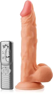 Duży realistyczny wibrujący penis na przyssawce - dsr 0559156