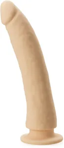 Aksamitne dildo na przyssawce penis silikon medyczny - 71771559