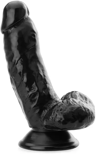 Realistyczne dildo na przyssawce zgrabny penis z jądrami - 71584485