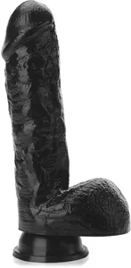 Duże dildo z jądrami penis na przyssawce - 75251057