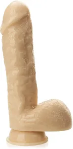 Duże dildo z jądrami penis na przyssawce - 78230092