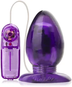 Duży fioletowy korek analny z wibracjami – lbb 017015fi